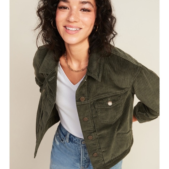 Old Navy Jackets & Blazers - Old Navy • Olive Corduroy Jacket